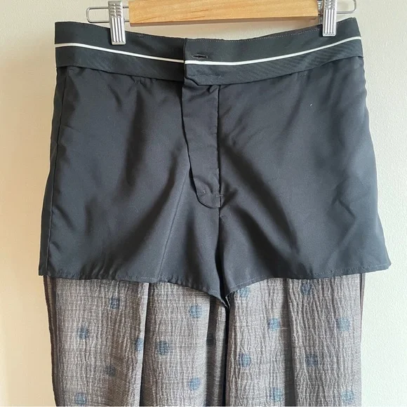 Creatures of Comfort semi sheer polka dot pants trousers fits size 6 brown - Picture 11 of 12